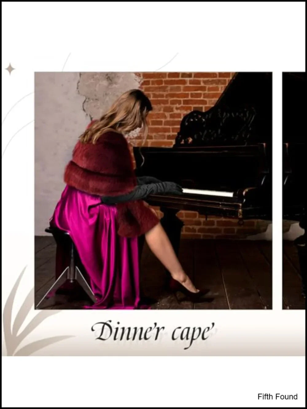 Faux Fur Shawl & Opera Gloves Set Wedding Dance Party